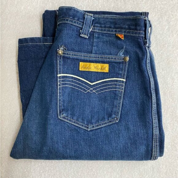 Vintage Howick Dark Blue Western Style Long Inseam High Rise Straight Leg Jeans - Picture 11 of 13